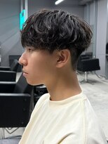 エルマーク 本山(L-MARK)&nbsp;マッシュヘア/黒髪/メンズカット/men's/フェザーパーマ