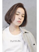コイ(coii) 地毛風カラーのかきあげボブ【coii】