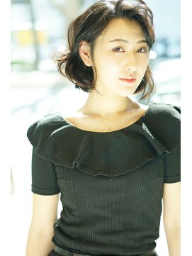 ソファ ヘア 仙台(Sofa) スポンテニアスボブ＋シースルー斜め立ち上げ