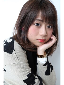 イソラブル(ISOLA-blu) 【リジェール黒川店】モノトーンアッシュ×ワンカールボブ