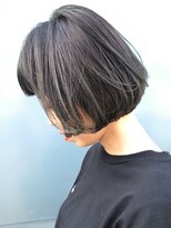 アルバム 渋谷パルコ(ALBUM)&nbsp;シルバーグレイハイライト_耳かけウェーブパーマ_ba285692