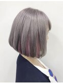 インナーカラーボブ