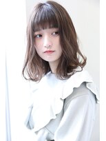 ハピネス 王寺店(Happiness)&nbsp;20代エアリーミディくびれヘアショコラブラウン小顔カット