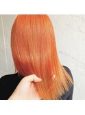 #オレンジカラー #ハイトーン #ケアブリーチ