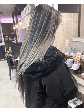 アコ(Aco) ★プラチナホワイト系バレイヤージュ★