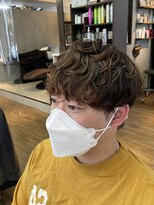 アンダーバーホワイトモデ 河内長野(_WHITE mode)&nbsp;◎メンズパーマシャドウパーマ大人スタイル河内長野千代田