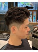 【LUDLOW BLUNT】強めパーマ ハードパーマ フェードツーブロック