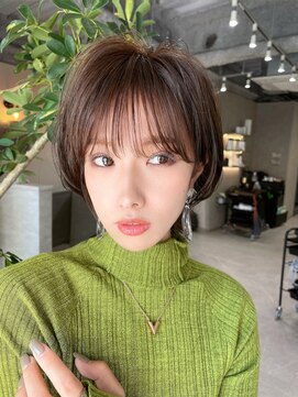 フラッグヘア 新宮店(Flag HAIR) マッシュウルフくびれショートシースルーバング