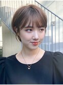 大人可愛いショートボブ/20代30代40代/小顔ショート/表参道