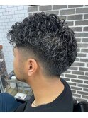 フェード×パーマ