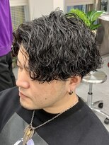 ジーニー 本厚木(Genie)&nbsp;波巻きセンターパート/ハイライト/マッシュパーマ/ウルフ