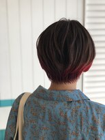 スナリー(Snaly) 裾カラー/毛先アレンジカラー/赤/レッド
