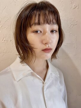 アンドレイ 表参道(andrey) [ANDREY]グレーベージュ/レイヤーロング/前髪パーマ黒髪カタログ