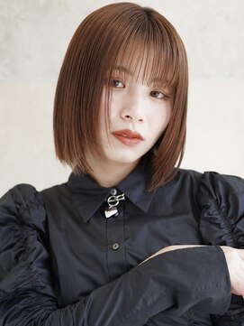 ビビディバビディブー(Bibbidi.bobbidi.boo) シースルーバング ぱっつんボブ