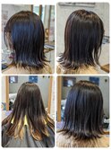 切りっぱなしボブ