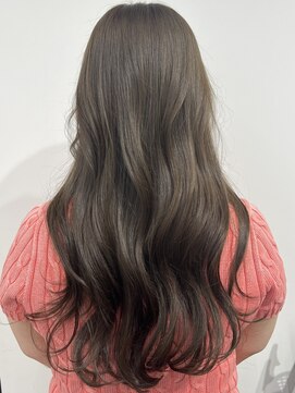 オリンテ バイ レシッド 表参道(orente by rcid) ロングレイヤー 透けるミルクティーベージュカラー