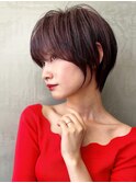 Say.岩井 大人美人ショート×ラベンダーピンク×大人可愛い