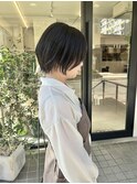 ショートボブ/透明感カラー/金山/丸みショート