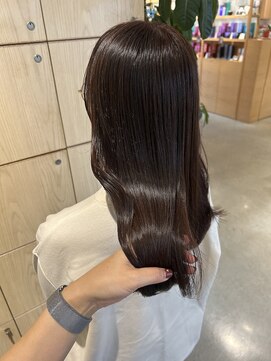 アドラーブル 万代店 (adorable) 大人美人艶カラーベージュ小顔カット透明感レイヤーロング