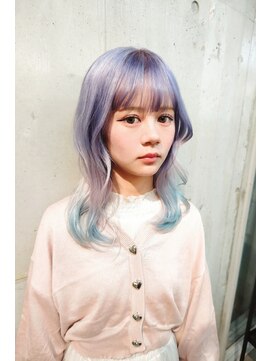 ラニヘアサロン(lani hair salon) パープル/ホワイト/ペールブルー/デザイン