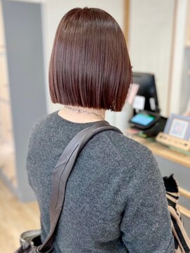 ネオリーブ クーロ(Neolive curro) 小顔タッセルボブ×似合わせカット[ボブ/縮毛矯正/横浜韓国]