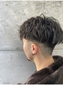 波巻きパーマ