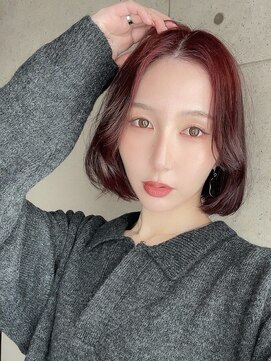 シンク オモテサンドウ(sync omotesando) ワインレッド/チェリーレッド/赤髪/韓国ヘア