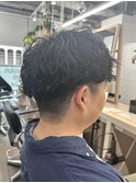 メンズカットツイストスパイラルパーマニュアンスパーマショート