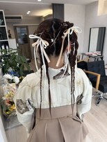 ヘアポップ(hair pop) ツインアレンジ 卒業式ヘア