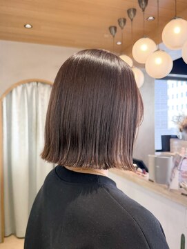 黒髪小顔/顔周り/ボヘイリーブ/レイヤー/髪質改善/縮毛矯正/横浜