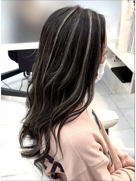 キャパ(CAPA) コントラストハイライト×グレージュ(茅ヶ崎/20代/韓国ヘア)