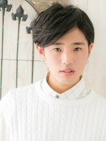 モッズヘア メン 仙台愛子駅前店(mod's hair men)&nbsp;ダークアッシュ毛流れセンターパート刈り上げないショートb仙台