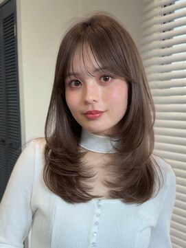 コート 表参道(Cote) 美髪レイヤーカット／顔まわりレイヤー／ロングレイヤ 一/前髪