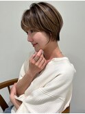 ハイライトバレイヤージュダブルカラーケアブリーチ20代30代