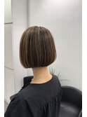 大人ボブ/ハイライト/白髪ぼかし/髪質改善