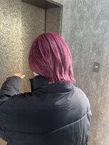 タイドヘアー(tide hair)&nbsp;ウルフカット×ピンクカラー