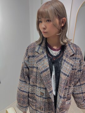 ラキング ギンザ トウキョウ(LAKING GINZA) ピンクベージュ/アンブレラカラー/クールショート/前髪/銀座