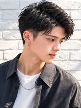 ヘアールームノエル(Hair room Noel)&nbsp;アップバングイケメン学校刈り上げ形状記憶パーマ好感度