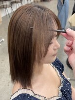 ミリ(mm)&nbsp;10代20代30代扱いやすい顔まわり！プレミアム縮毛矯正！髪質改善