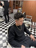 波巻きツイストスパイラルリバースセンターパートニュアンスパR