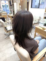 ロッコ 船橋駅(Rocco) ブリーチなし透明感ラベンダー 韓国風レイヤーカット