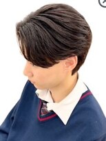 become men's hair 名駅EAST【10月3日 NEW OPEN(予定)】&nbsp;曲がる縮毛矯正で作るニュアンスパーマ/センターパート/メンズ