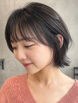ルポシノエル(rupo si Noel)&nbsp;ショート_ウルフカット_シースルーバング_黒髪
