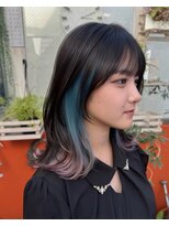 モモ(momo)&nbsp;ハイトーンインナーカラーイヤリングカラーグラデーションカラー