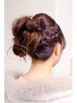 ヘアサロン ピーノ(hair salon Pi no) 編みこみアップ【２】