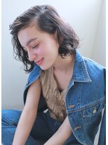 ナヌーク シブヤ(nanuk shibuya)&nbsp;【nanuk】アレンジが楽しめるくせ毛風外国人風質感ボブ◇◇