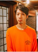 くせ毛風流しバング