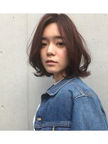 VEIN【青山】切りっぱなしボブ　グレージュカラー