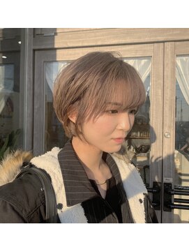 ルプラ カルム(le-pla Calme) ハンサムショート×ミルクティーベージュ