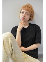 ノーラン(NoLan)&nbsp;オレンジアッシュなハイトーンショートスタイル